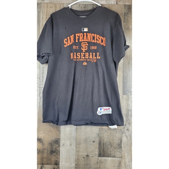 San Francisco Baseball MLB Authentic collection Tee Size Large On Majestic Tag - Picture 1 of 6